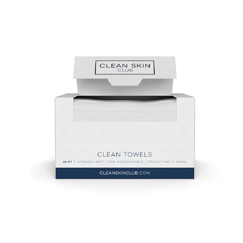 Clean Skin Club Clean Towels, Disposable Face Towelette, Facial Washcloth,  Ultra Soft